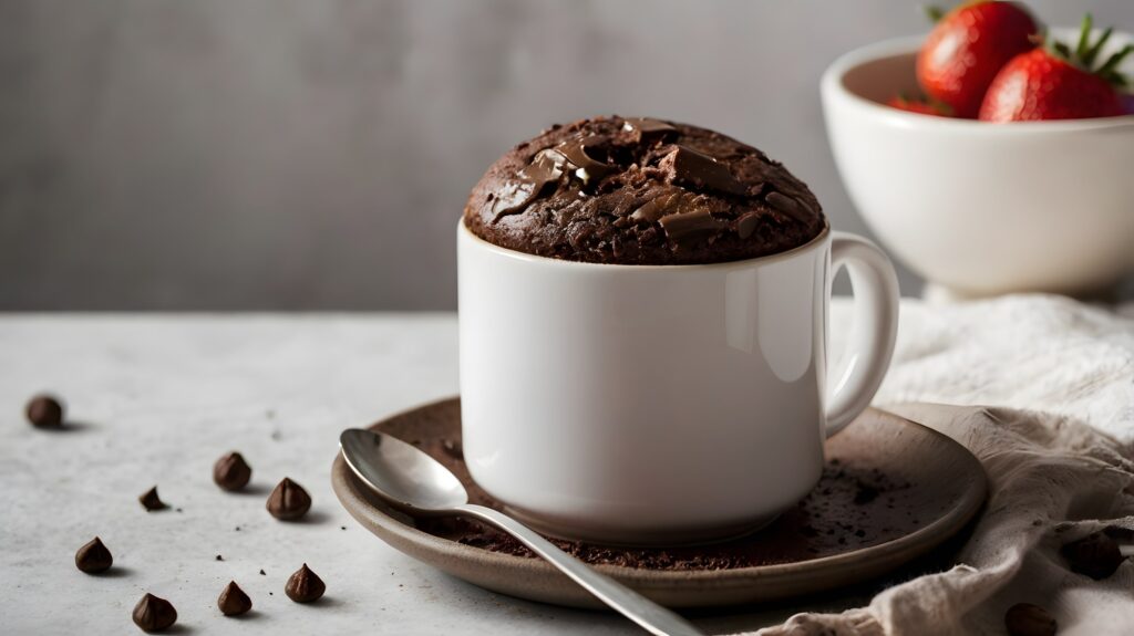 cake style mug cake